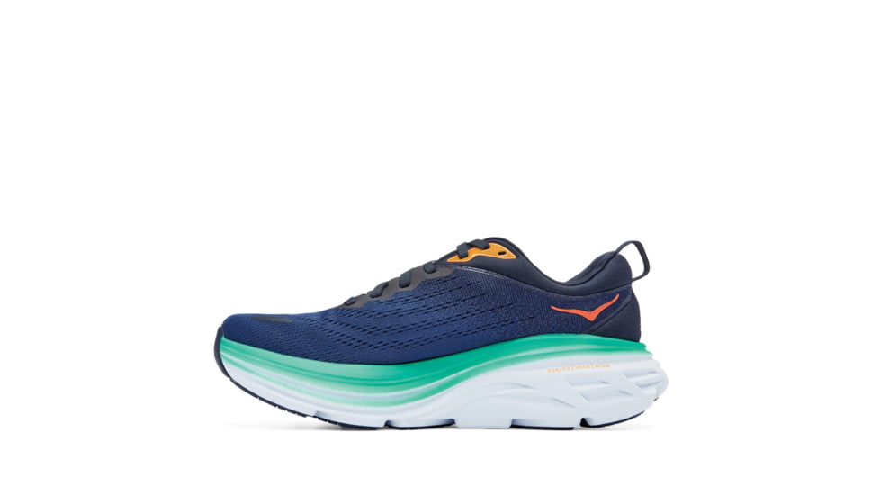 Hoka Bondi 8 Wide Road Running - Womens, Outer Space / Bellwether Blue, 09.5D, 1127954-OSBB-09.5D