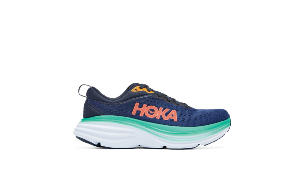 Hoka Bondi 8 Wide Road Running - Womens, Outer Space / Bellwether Blue, 09.5D, 1127954-OSBB-09.5D