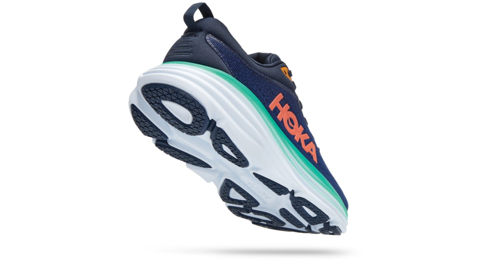 Hoka Bondi 8 Wide Road Running - Womens, Outer Space / Bellwether Blue, 09.5D, 1127954-OSBB-09.5D