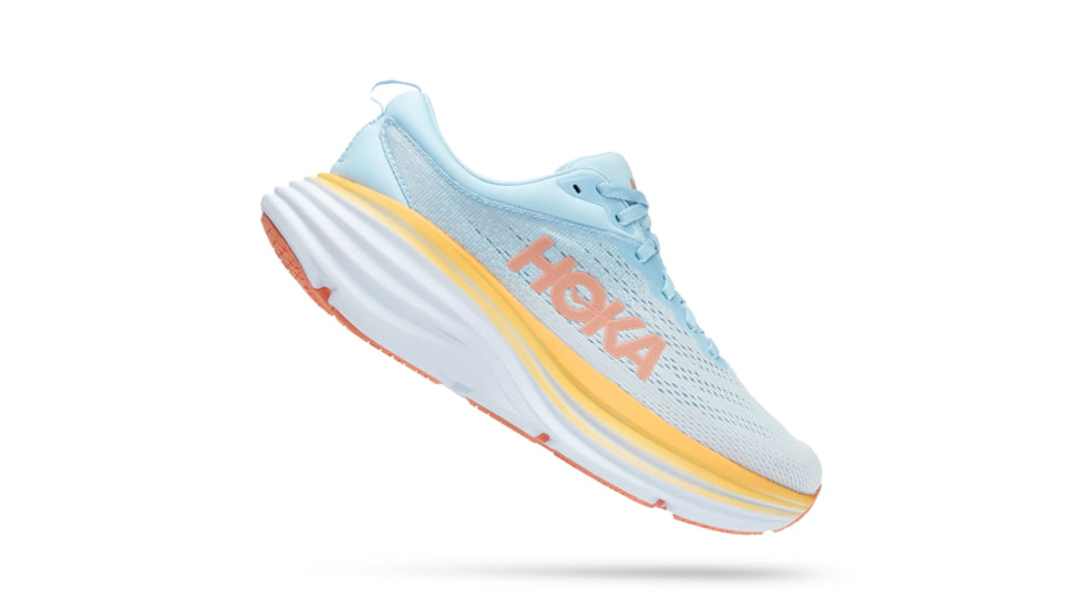 Hoka Bondi 8 Wide Road Running - Womens, Summer Song / Country Air, 08D, 1127954-SSCA-08D