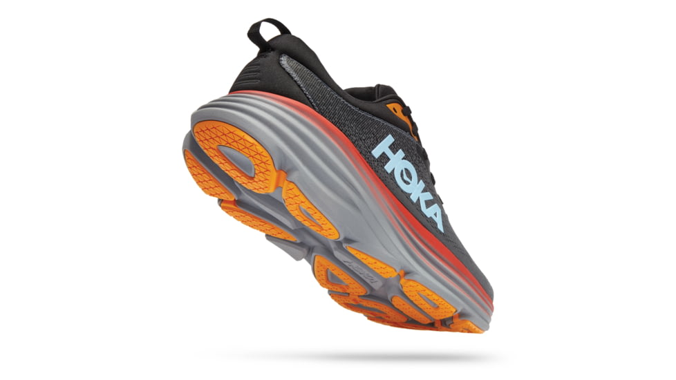 Hoka Bondi 8 Wide Running Shoes - Mens, Anthracite / Castlerock, 07.5EE, 1127953-ACTL-07.5EE