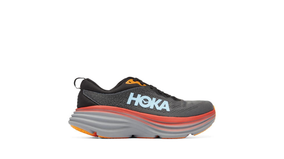 Hoka Bondi 8 Wide Running Shoes - Mens, Anthracite / Castlerock, 07.5EE, 1127953-ACTL-07.5EE