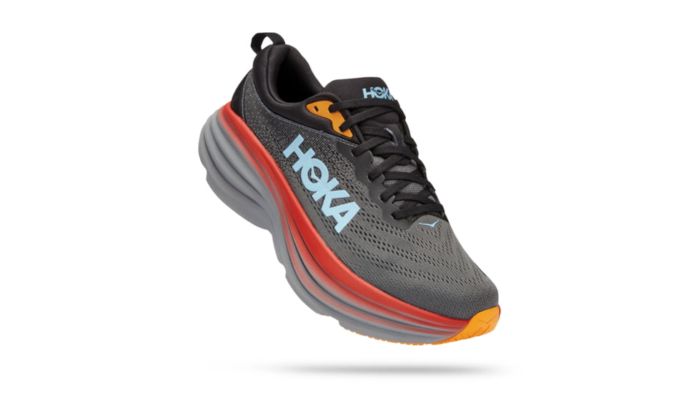 Hoka Bondi 8 Wide Running Shoes - Mens, Anthracite / Castlerock, 07.5EE, 1127953-ACTL-07.5EE