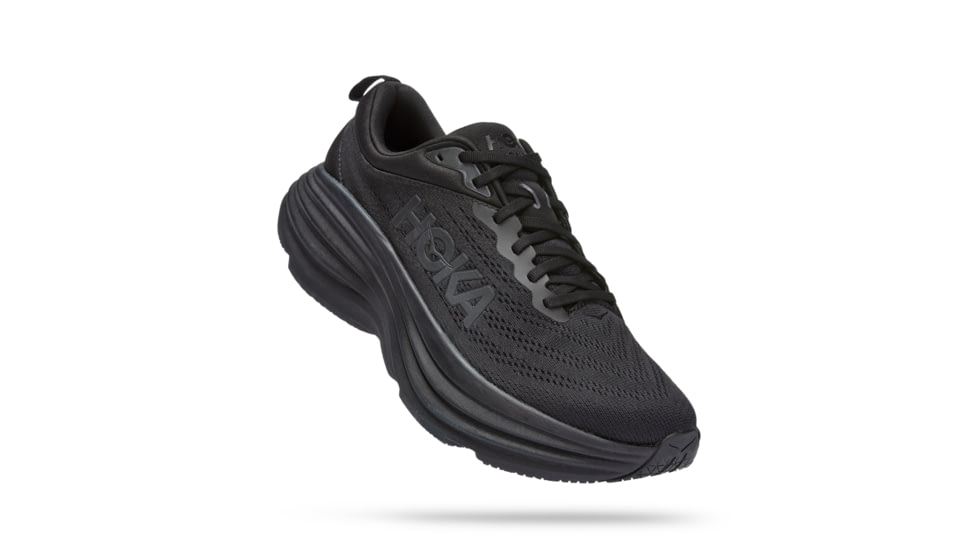 Hoka Bondi 8 Wide Running Shoes - Mens, Black / Black, 07EE, 1127953-BBLC-07EE