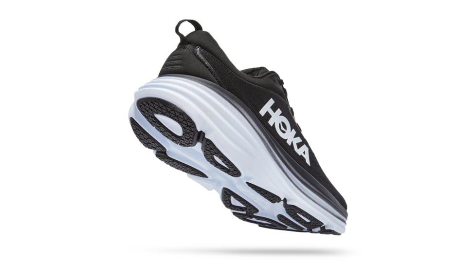 Hoka Bondi 8 Wide Running Shoes - Mens, Black / White, 14EE, 1127953-BWHT-14EE