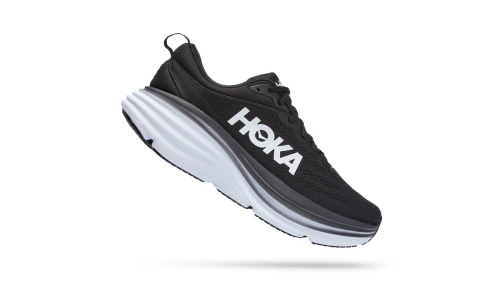 Hoka Bondi 8 Wide Running Shoes - Mens, Black / White, 14EE, 1127953-BWHT-14EE