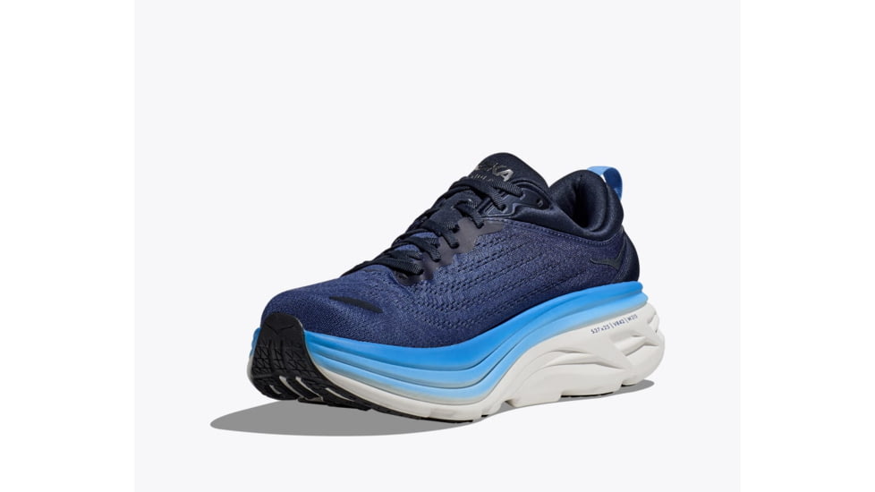 Hoka Bondi 8 Wide Running Shoes - Mens, Outer Space/All Aboard, 7.5EE, 1127953-OSAA-07.5EE
