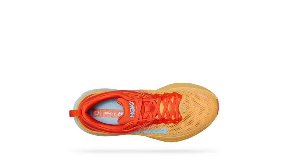 Hoka Bondi 8 Wide Running Shoes - Mens, PuffinS Bill / Amber Yellow, 11EE, 1127953-PBAY-11EE