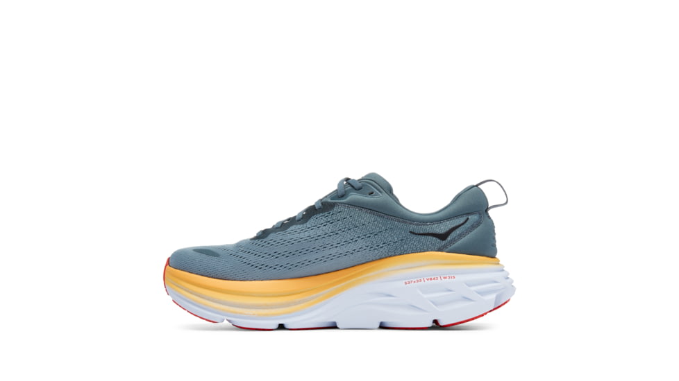 Hoka Bondi 8 X-Wide Running Shoes - Mens, Goblin Blue / Mountain Spring, 09EEEE, 1127955-GBMS-09EEEE