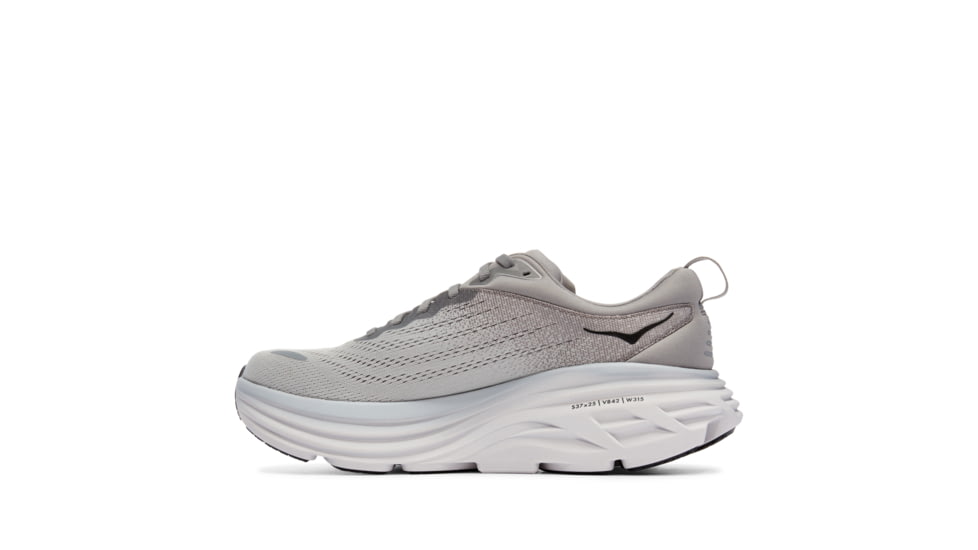 Hoka Bondi 8 X-Wide Running Shoes - Mens, Sharkskin / Harbor Mist, 11EEEE, 1127955-SHMS-11EEEE