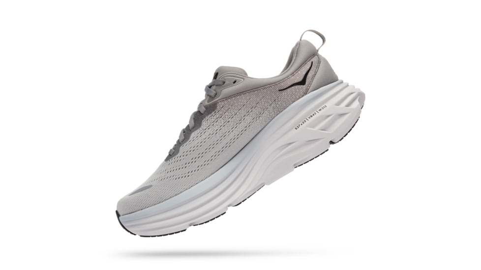 Hoka Bondi 8 X-Wide Running Shoes - Mens, Sharkskin / Harbor Mist, 11EEEE, 1127955-SHMS-11EEEE