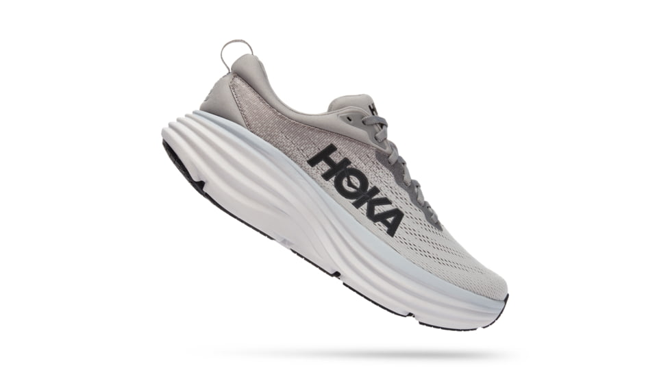 Hoka Bondi 8 X-Wide Running Shoes - Mens, Sharkskin / Harbor Mist, 11EEEE, 1127955-SHMS-11EEEE