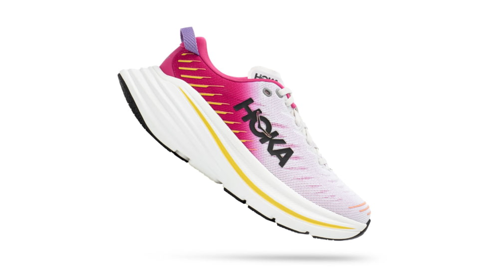 Hoka Bondi X Road Running Shoes - Womens, Blanc De Blanc/Pink Yarrow, 11B, 1113513-BDBPY-11B
