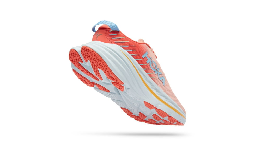 Hoka Bondi X Road Running - Womens, Camellia / Peach Parfait, 05.5B, 1113513-CPPF-05.5B