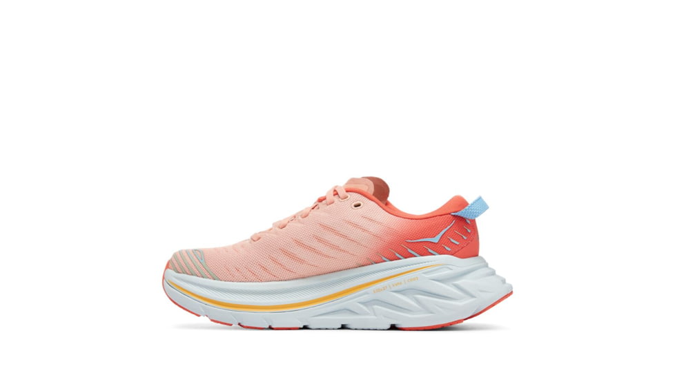 Hoka Bondi X Road Running - Womens, Camellia / Peach Parfait, 05.5B, 1113513-CPPF-05.5B