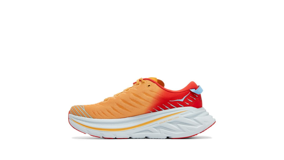 Hoka Bondi X Running Shoes - Mens, Fiesta / Amber Yellow, 07.5D, 1113512-FAYW-07.5D