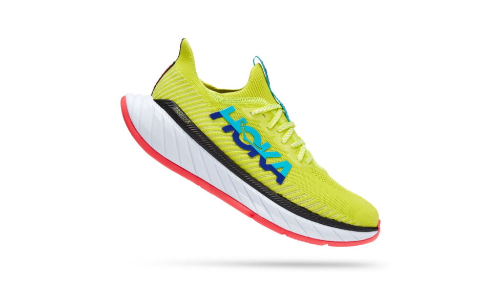 Hoka Carbon X 3 Running Shoes - Mens, Evening Primrose / Scuba Blue, 08D, 1123192-EPSB-08D