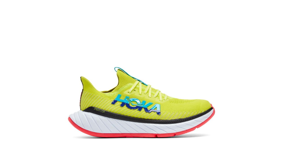 Hoka Carbon X 3 Running Shoes - Mens, Evening Primrose / Scuba Blue, 08D, 1123192-EPSB-08D