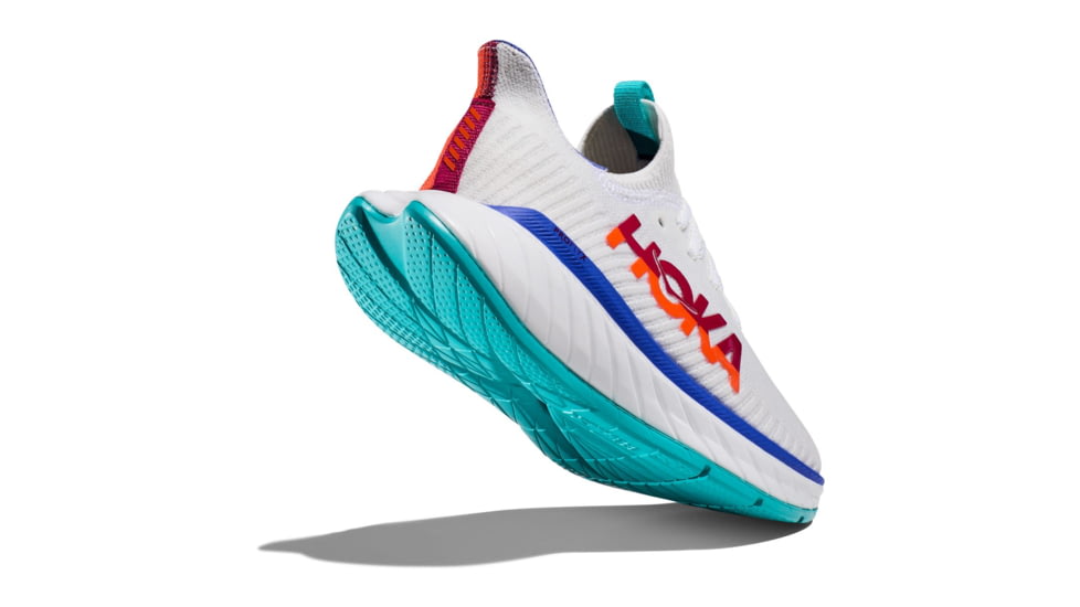 Hoka Carbon X 3 Running Shoes - Mens, White/Flame, 9D, 1123192-WFM-09D