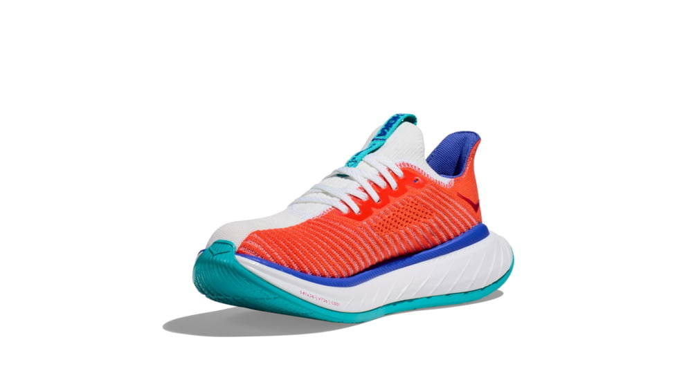 Hoka Carbon X 3 Running Shoes - Mens, White/Flame, 9D, 1123192-WFM-09D