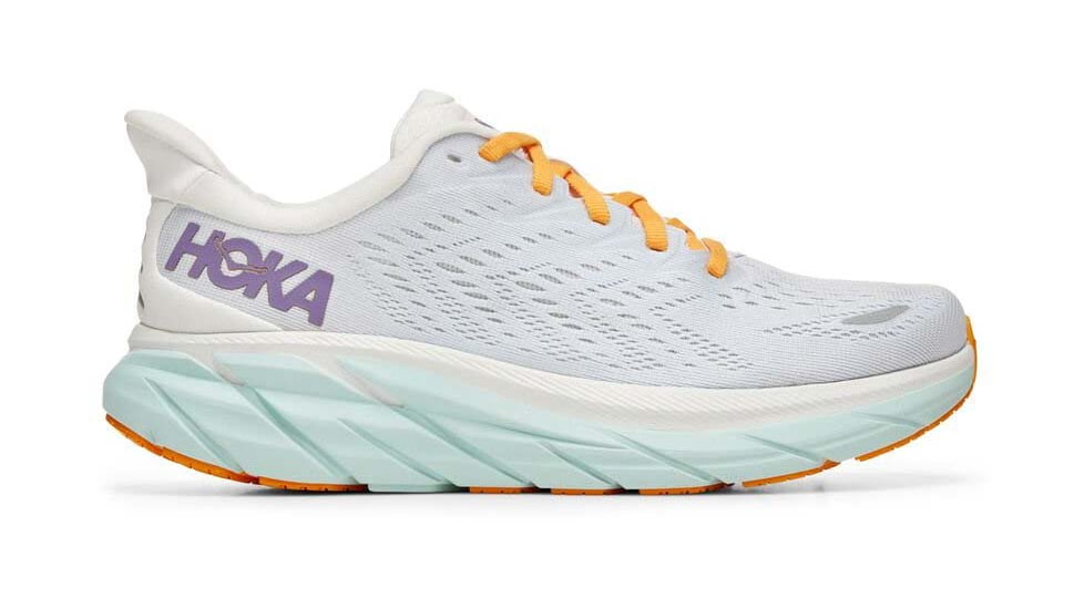 Hoka Clifton 8 Road Running Shoes - Womens, Blanc De Blanc / White, 5D, 1121375-BDBW-05D