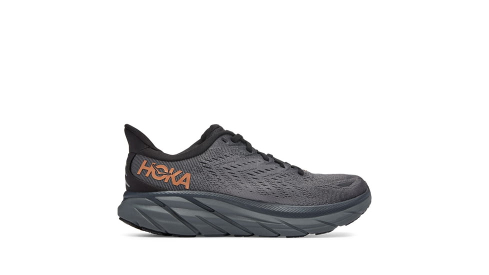 Hoka Clifton 8 Road Running - Womens, Anthracite / Copper, 07.5B, 1119394-ACPP-07.5B