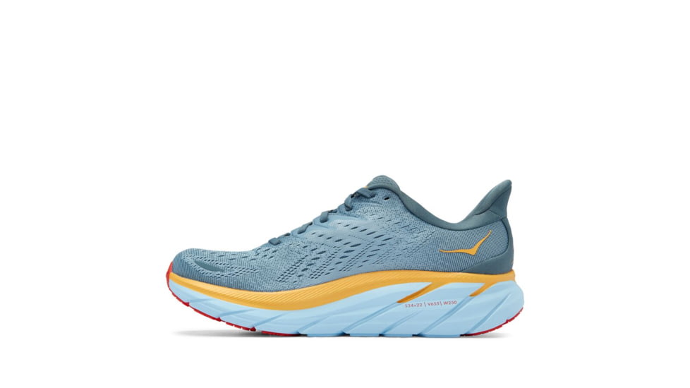Hoka Clifton 8 Running Shoes - Mens, Goblin Blue / Mountain Spring, 07.5D, 1119393-GBMS-07.5D