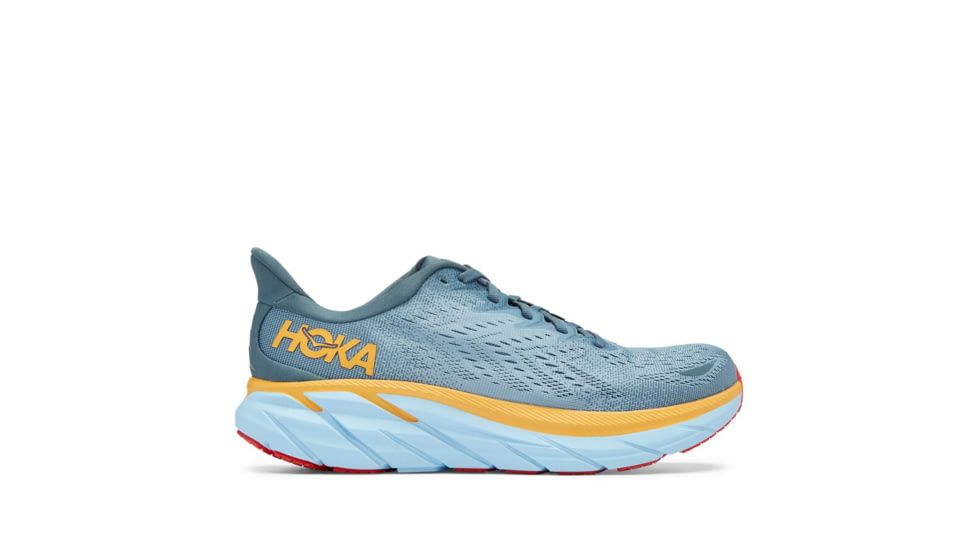 Hoka Clifton 8 Running Shoes - Mens, Goblin Blue / Mountain Spring, 07.5D, 1119393-GBMS-07.5D