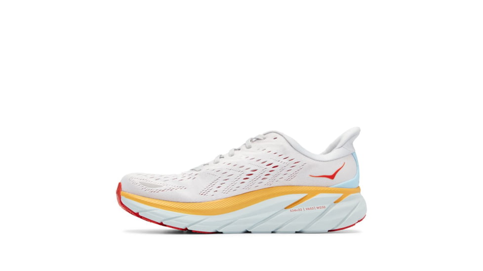 Hoka Clifton 8 Running Shoes - Mens, Nimbus Cloud / Blanc De Blanc, 09D, 1119393-NCBDB-09D