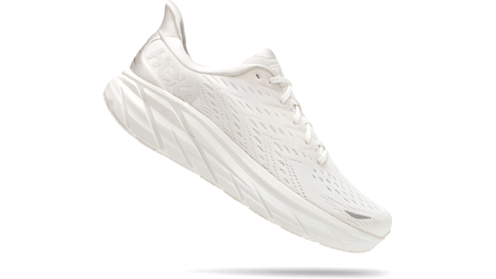 Hoka Clifton 8 Shoes - Womens, White/White, 9B, 1119394-WWH-09B