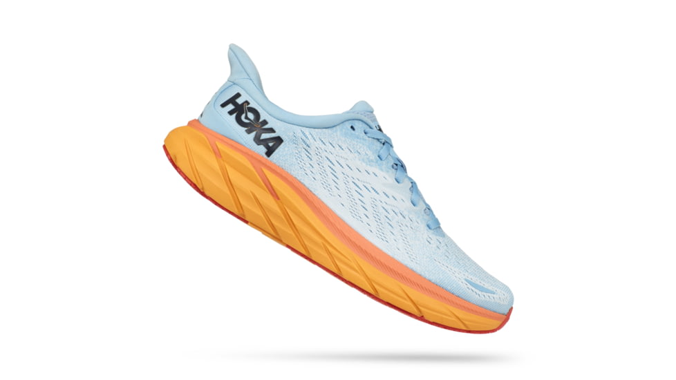 Hoka Clifton 8 Wide Road Running - Womens, Summer Song / Ice Flow, 05D, 1121375-SSIF-05D