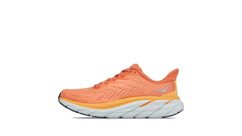 Hoka Clifton 8 Wide Road Running - Womens, Sun Baked / Shell Coral, 06.5D, 1121375-SBSCR-06.5D