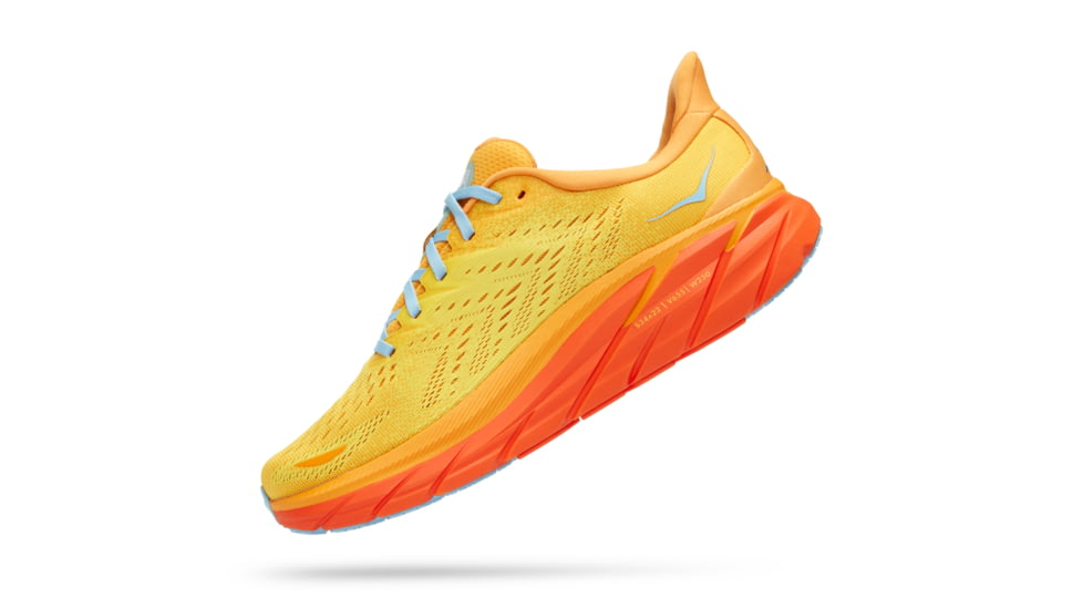 Hoka Clifton 8 Wide Running Shoes - Mens, Radiant Yellow / Maize, 14EE, 1121374-RYMZ-14EE