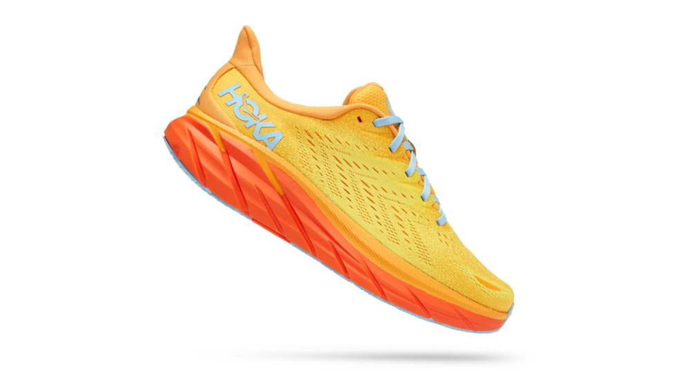 Hoka Clifton 8 Wide Running Shoes - Mens, Radiant Yellow / Maize, 14EE, 1121374-RYMZ-14EE