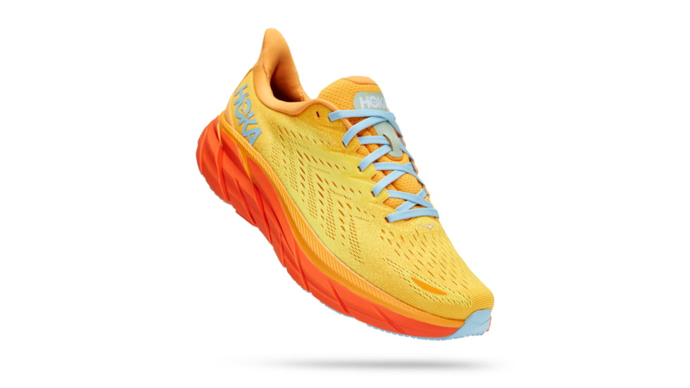 Hoka Clifton 8 Wide Running Shoes - Mens, Radiant Yellow / Maize, 14EE, 1121374-RYMZ-14EE