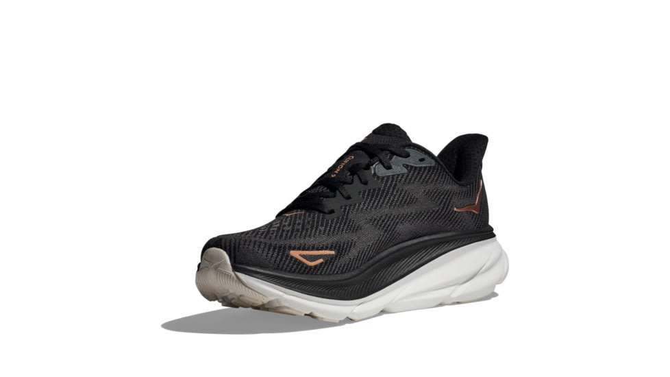 Hoka Clifton 9 Road Running Shoes - Womens 9-12 US, Black/Rose Gold, 11B, 1127896-BRGL-11B