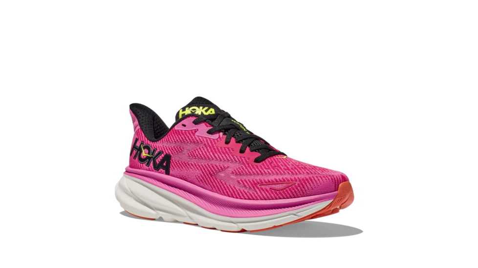 Hoka Clifton 9 Road Running Shoes - Womens 9-12 US, Raspberry/Strawberry, 10.5B, 1127896-RSRW-10.5B