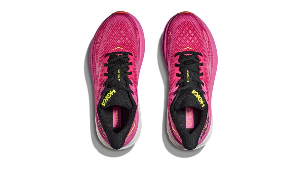 Hoka Clifton 9 Road Running Shoes - Womens 9-12 US, Raspberry/Strawberry, 10.5B, 1127896-RSRW-10.5B