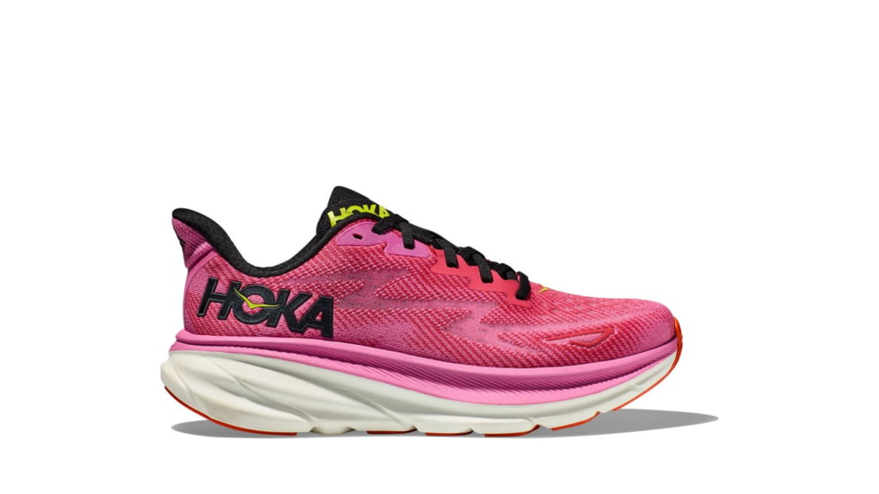 Hoka Clifton 9 Road Running Shoes - Womens 9-12 US, Raspberry/Strawberry, 10.5B, 1127896-RSRW-10.5B