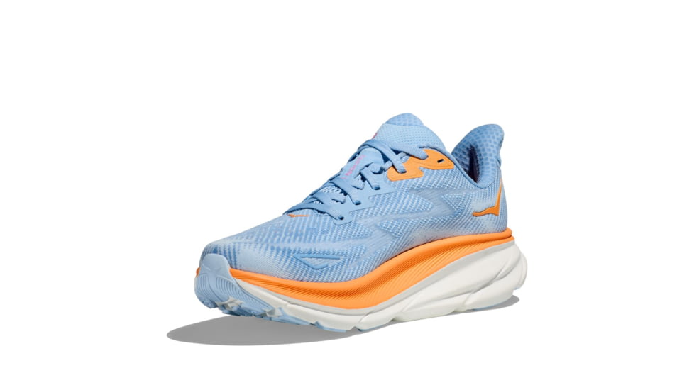Hoka Clifton 9 Road Running Shoes - Womens, Airy Blue/Ice Water, 10.5B, 1127896-ABIW-10.5B