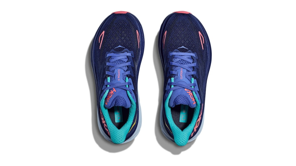 Hoka Clifton 9 Road Running Shoes - Womens, Bellwether Blue/Ceramic, 9B, 1127896-BBCRM-09B