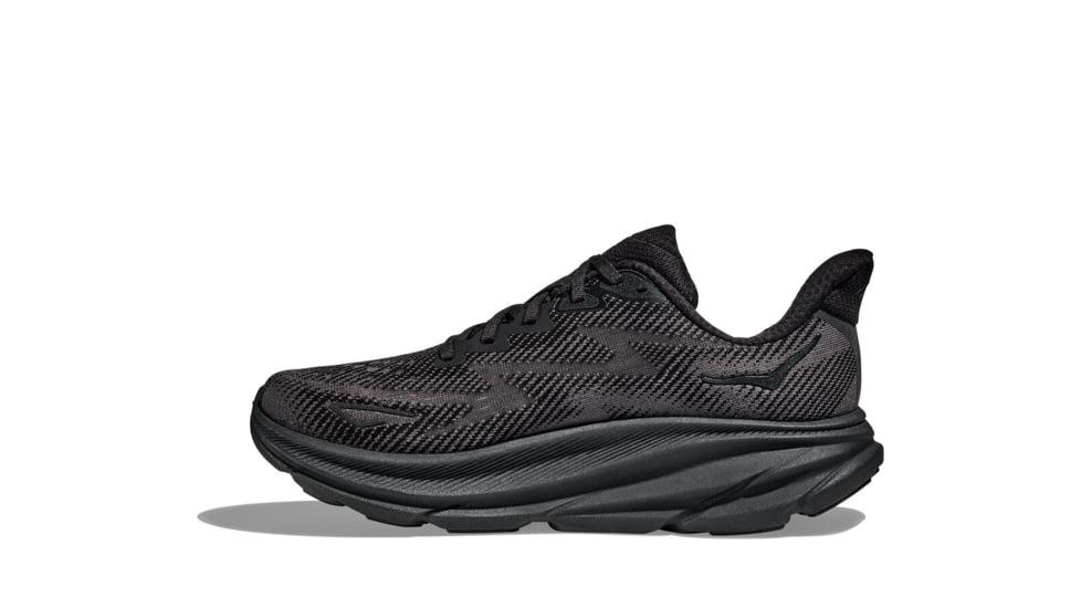 Hoka Clifton 9 Road Running Shoes - Womens, Black/Black, 11B, 1127896-BBLC-11B