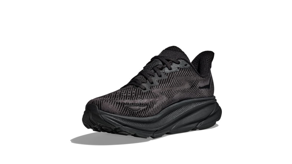 Hoka Clifton 9 Road Running Shoes - Womens, Black/Black, 11B, 1127896-BBLC-11B