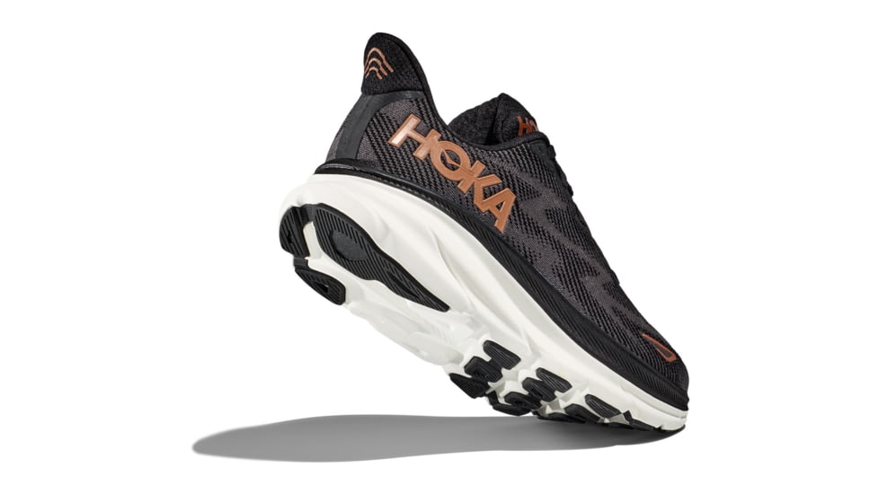 Hoka Clifton 9 Road Running Shoes - Womens, Black/Copper, 9B, 1127896-BCPPR-09B