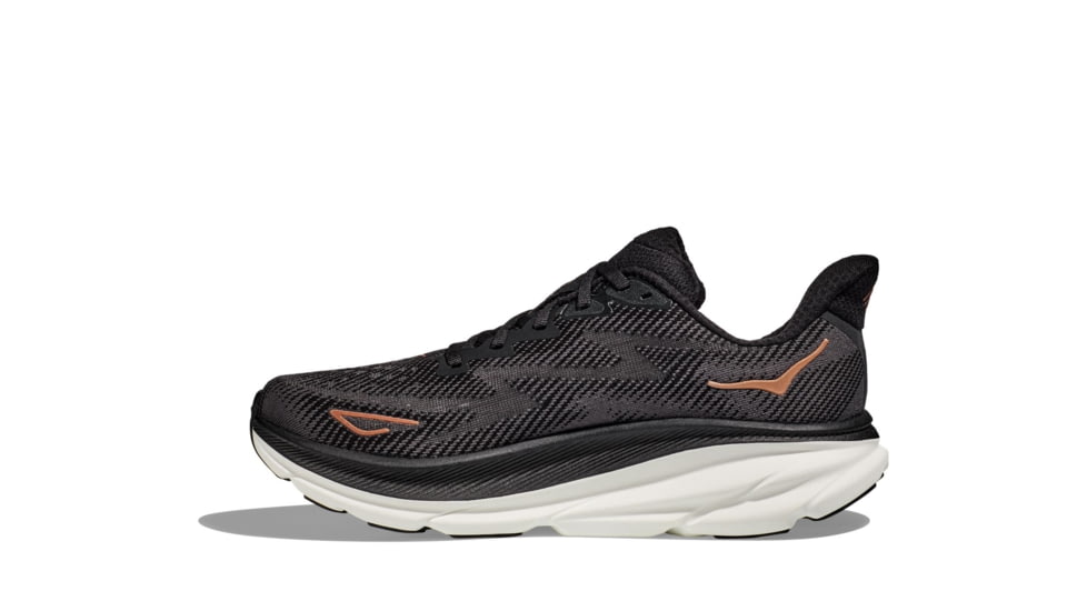 Hoka Clifton 9 Road Running Shoes - Womens, Black/Copper, 9B, 1127896-BCPPR-09B