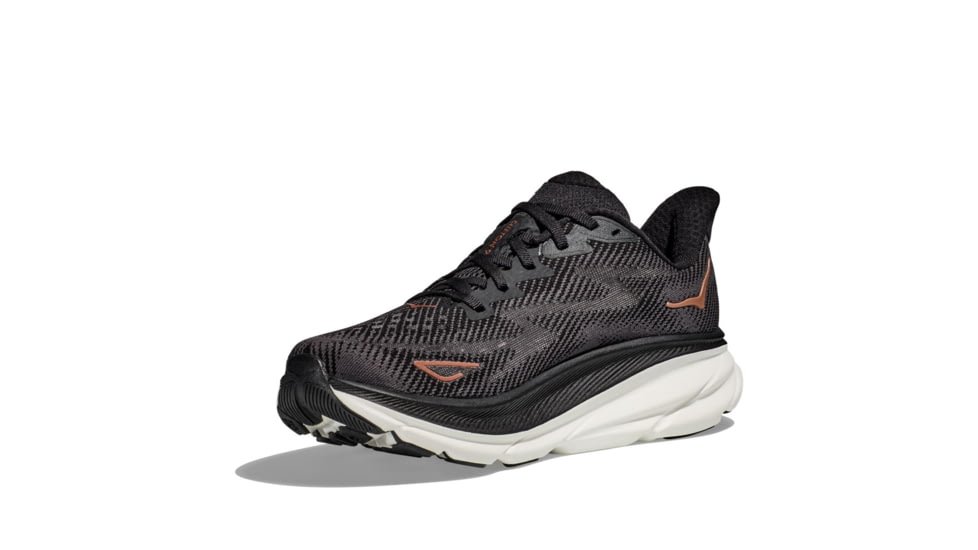 Hoka Clifton 9 Road Running Shoes - Womens, Black/Copper, 9B, 1127896-BCPPR-09B