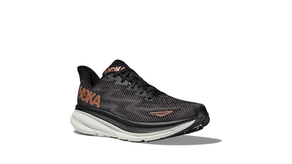 Hoka Clifton 9 Road Running Shoes - Womens, Black/Copper, 9B, 1127896-BCPPR-09B