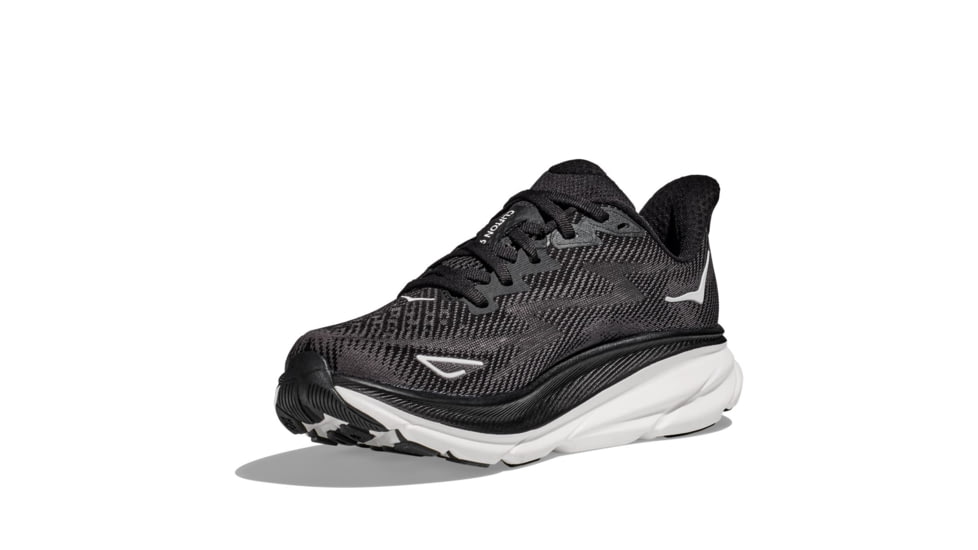 Hoka Clifton 9 Road Running Shoes - Womens, Black/White, 11B, 1127896-BWHT-11B