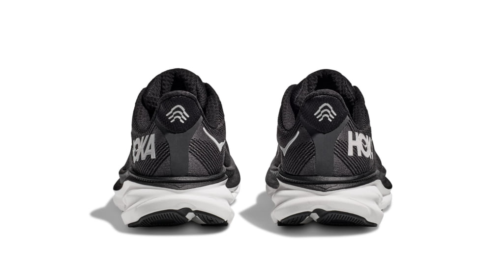 Hoka Clifton 9 Road Running Shoes - Womens, Black/White, 11B, 1127896-BWHT-11B