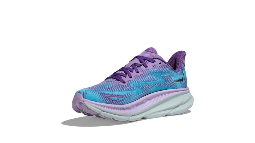 Hoka Clifton 9 Road Running Shoes - Womens, Chalk Violet/Pastel Lilac, 12B, 1127896-CVPL-12B